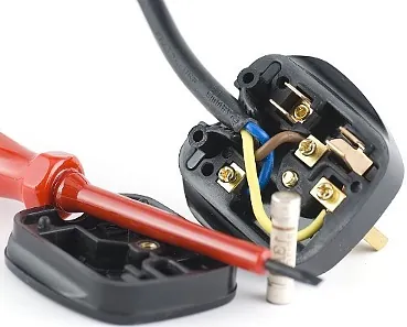 Wires in Plug, Appliance Repairs in Macclesfield, Cheshire
